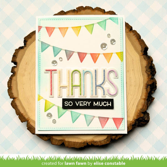 Lawn Fawn Bunting background Schablonen