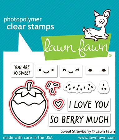 Lawn Fawn - sweet strawberry lawn cuts - dies