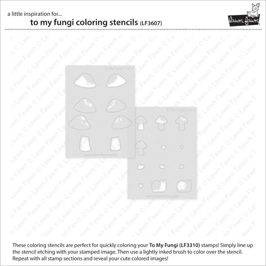 Lawn Fawn - to my fungi - coloring stencils