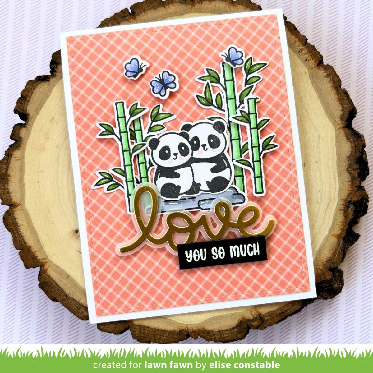 Lawn Fawn - scripty love outline - add-on die