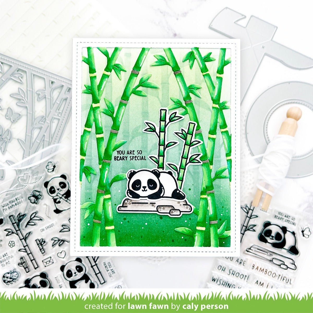 Lawn Fawn - bamboo - stencils
