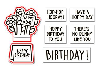 Lawn Fawn - Spring Basket add-on: birthday - Outline Stanzen