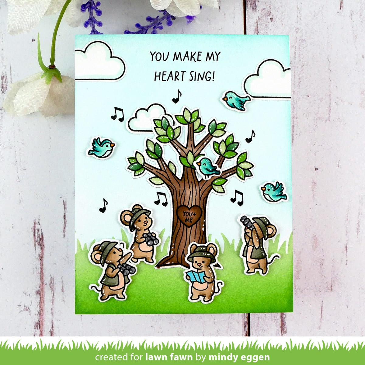 Lawn Fawn - It's A bird! - Stempel Set 3x4