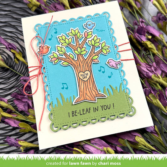 Lawn Fawn - Heart Tree - Stempel Set 3x4