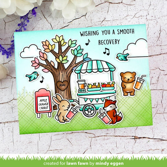 Lawn Fawn - Treat Cart add-on: smoothies 'n juice - Stempel Set 3x4