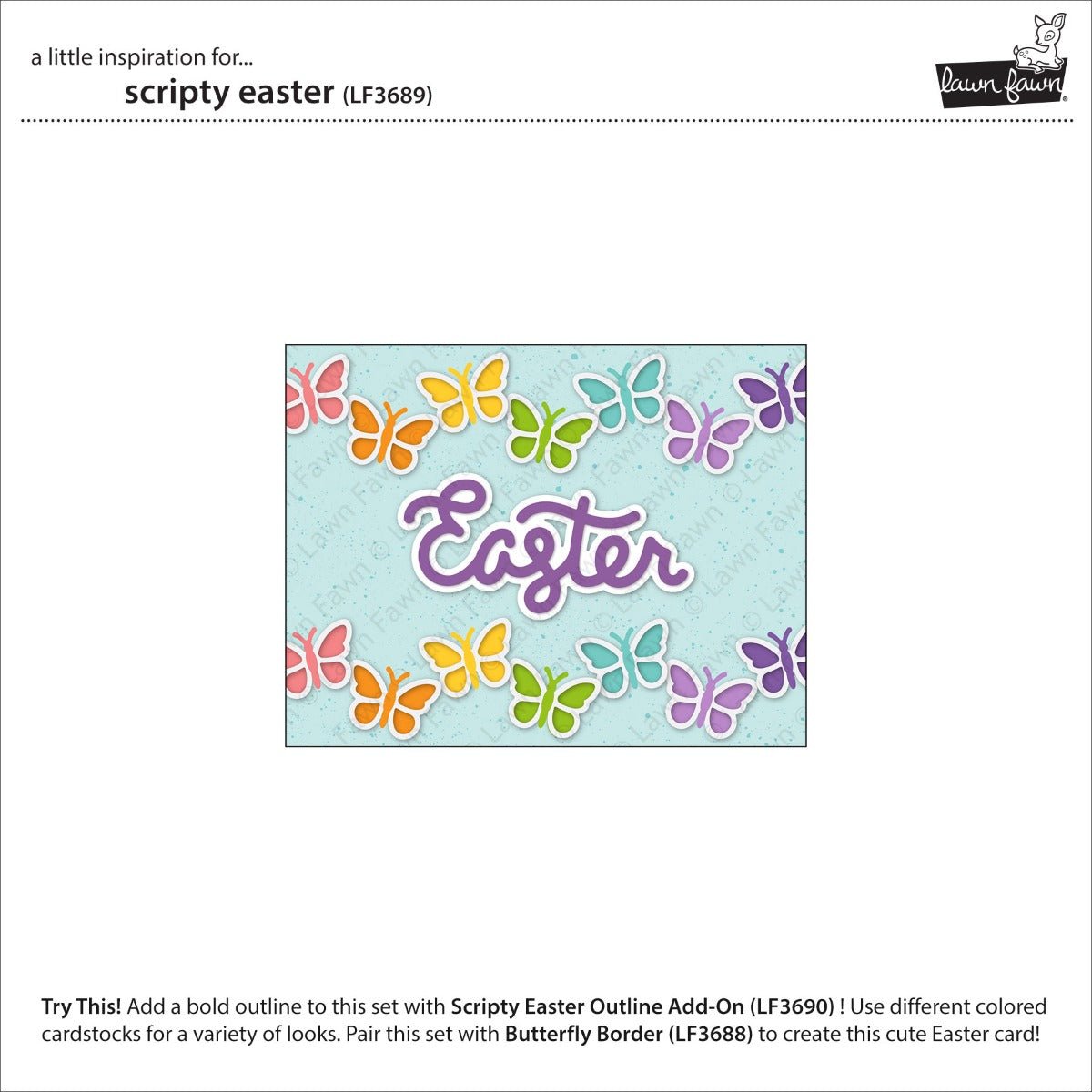 Lawn Fawn - Scripty Easter - Stand alone Stanzen