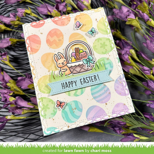 Lawn Fawn - Easter Egg background - Schablonen