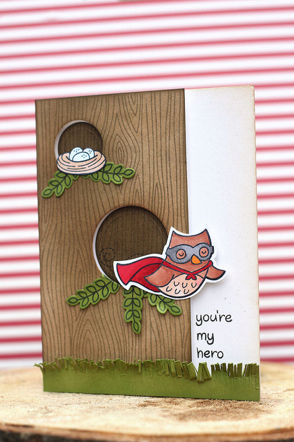 Lawn Fawn Woodgrain Backdrops Beispiel