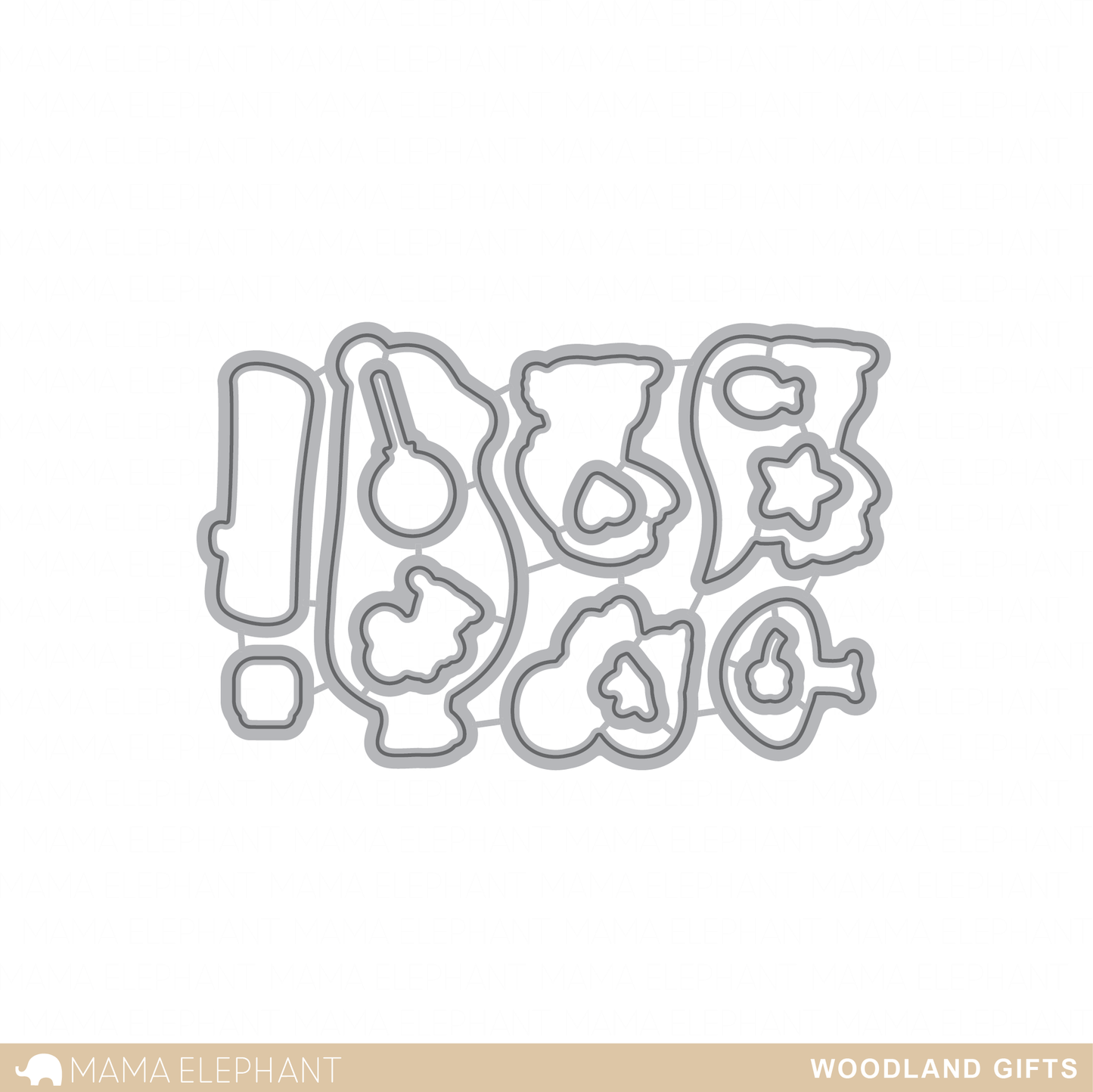 Mama Elephant - Creative Cuts - Woodland Gift