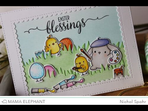 Mama Elephant - Lil' Painters - Clear Stamp Set 4x6
