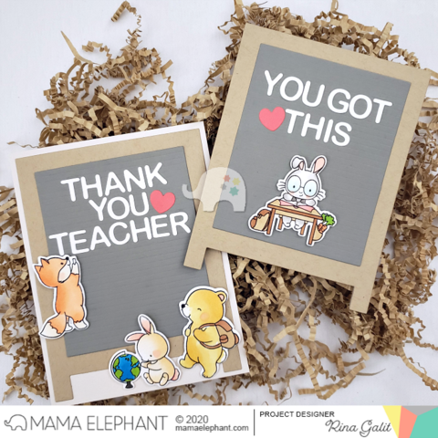 Mama Elephant School Rules Clear Stamp 4x6