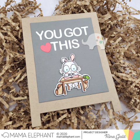 Mama Elephant - School Rules - Clear Stamp 4x6