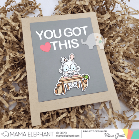 Mama Elephant - School Rules - Clear Stamp 4x6