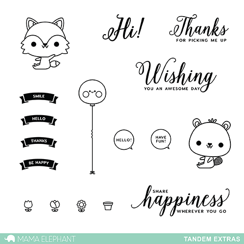 Mama Elephant - Stempelset 4x6" - Tandem Extras
