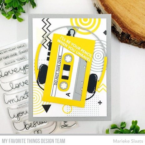 My Favorite Things - Mixtape Messages - Clear Stamp Set 4x8