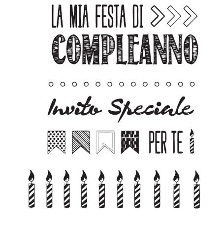 ModaScrap - La Mia Festa Di Compleanno - Clear Stamp
