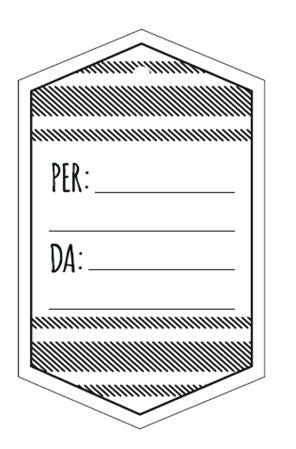 ModaScrap - Per: Da: - Clear Stamp