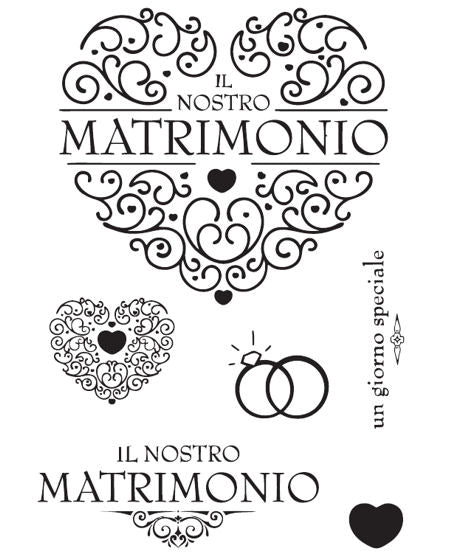 ModaScrap - Il Nostro Matrimonio 2-001 - Clear Stamp