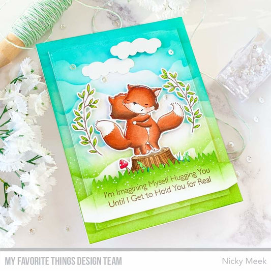 My Favorite Things Hugs Make Everything Better 6x8 Clear Stamp Set
