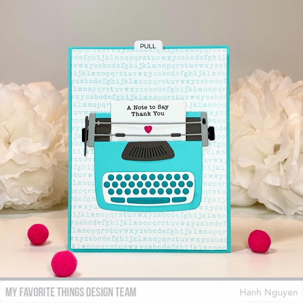My Favorite Things - Typewriter - Stand alone Stanzschablonen