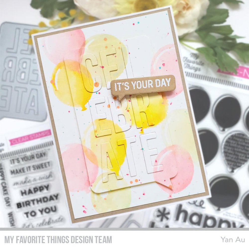 My Favorite Things - Celebrate Speech Bubble - Stand alone Stanzen