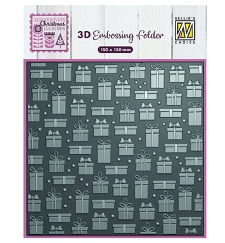 Nellie Snellen 3D Embossing Folder Presents