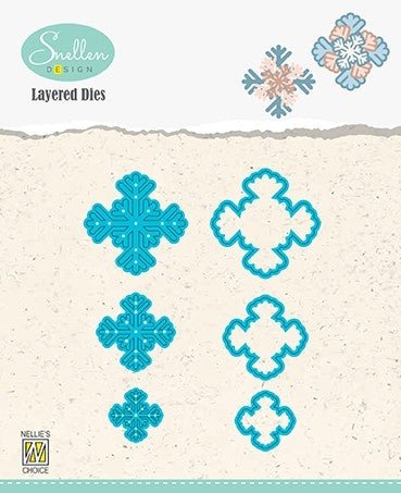 Nellies Choice - Layered Snowflakes 04 - Stand alone Stanze