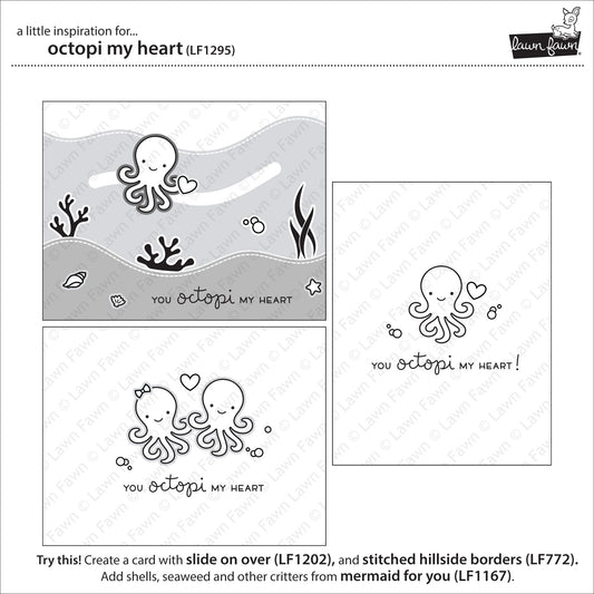 Lawn Fawn - Octopi My Heart - Clear Stamp 2x3