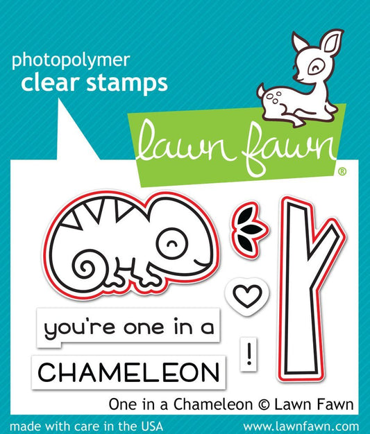 Lawn Fawn - One In A Chameleon - Stanzen