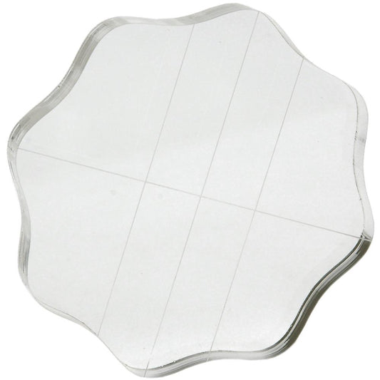 Apple Pie Memories - Acrylic Stamp Block W/Grips & Grid - 3.5x3.5x0.5"