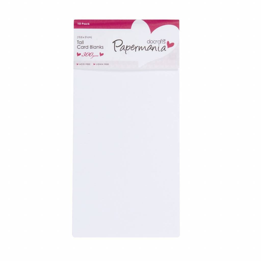 Papermania - Slimline Karte und Umschlag weiss