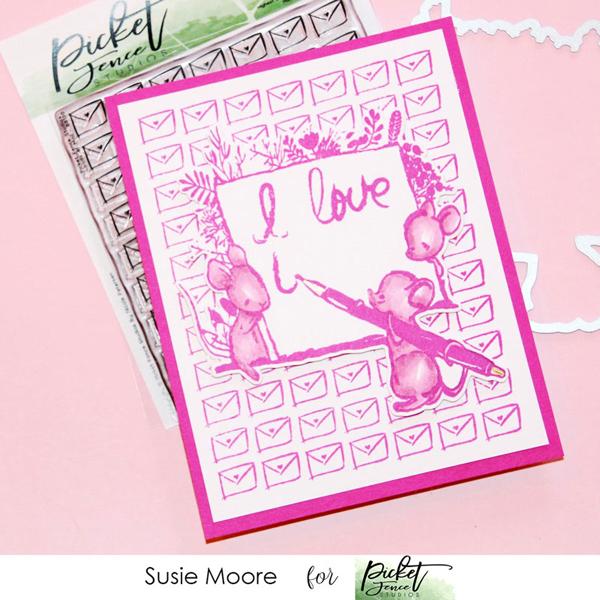 Picket Fence Studios - A Little Love Note - Clear Stamps 4x4