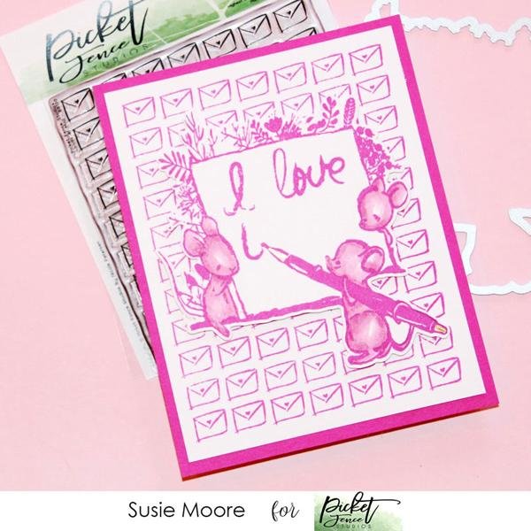 Picket Fence Studios - A Little Love Note - Clear Stamps 4x4