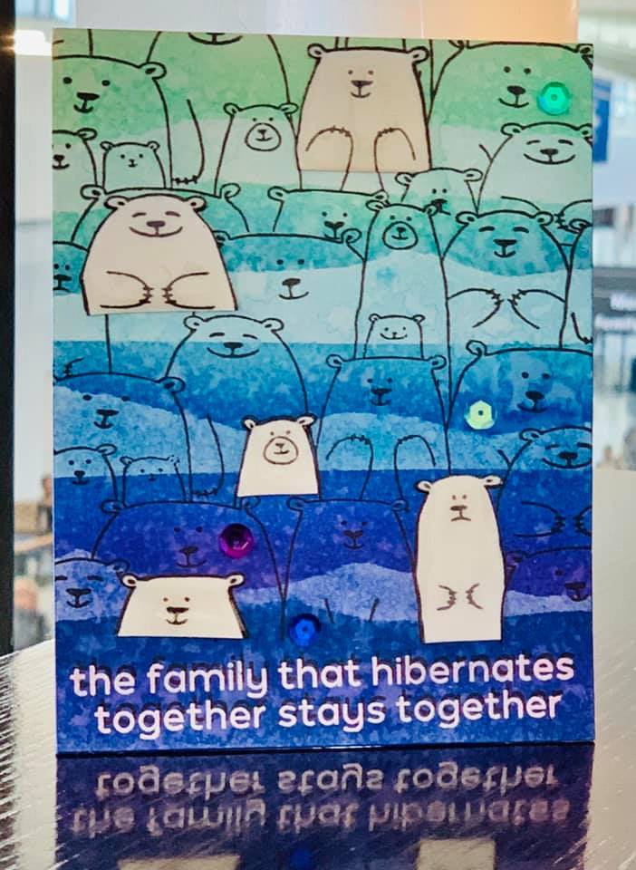 Picket Fence Studios Bear Family Clear Stamps 6x6