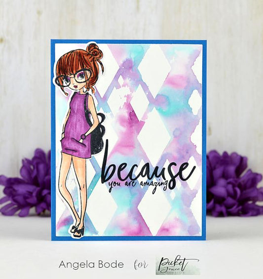 Picket Fence Studios Because Clear Stamps 3x4