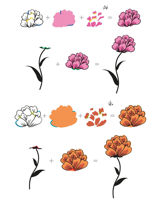 Altenew - Playful Blooms - Clear Stamp 6x8