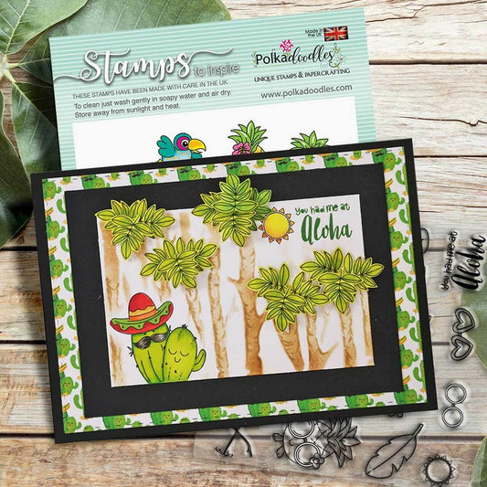 Polkadoodles - Tropical Fever - Clear Stamps 4x4