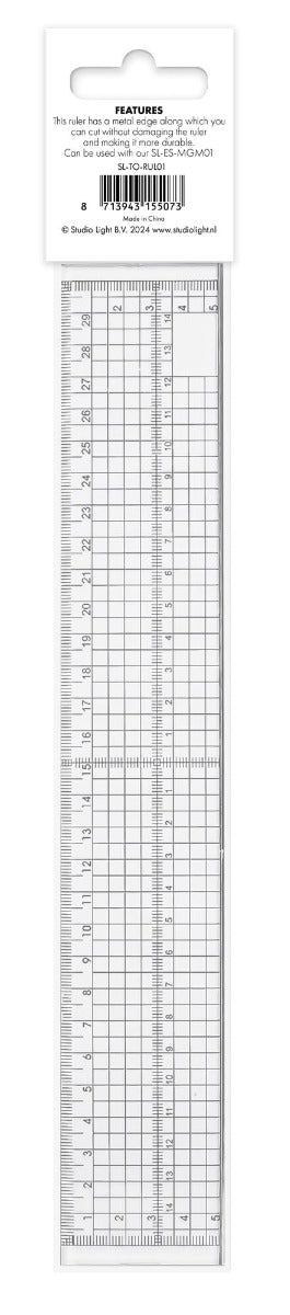 Precision Ruler Metal Edge 30cm