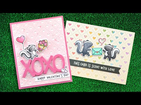 Lawn Fawn Quilted Heart Backdrop: Portrait Stand Alone Stanzen