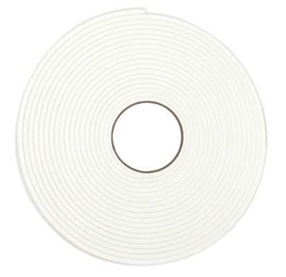 Schaumstoffband 16,45 m × 10 mm × 2 mm weiß, doppelseitig