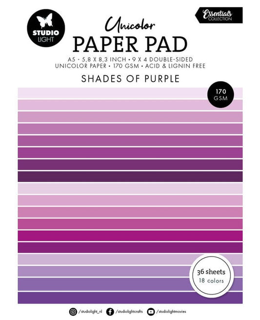 Shades Of Purple A5 Pattern Paper Pad