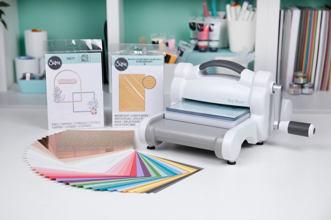 Sizzix Big Shot Starter Kit Weiss und Grau