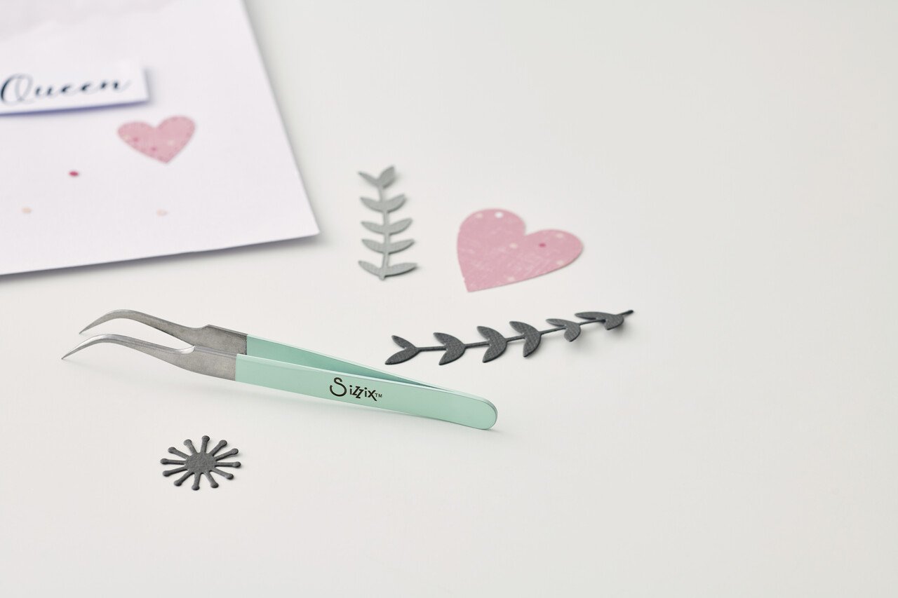 Sizzix Tweezers Curved Fine-Tip