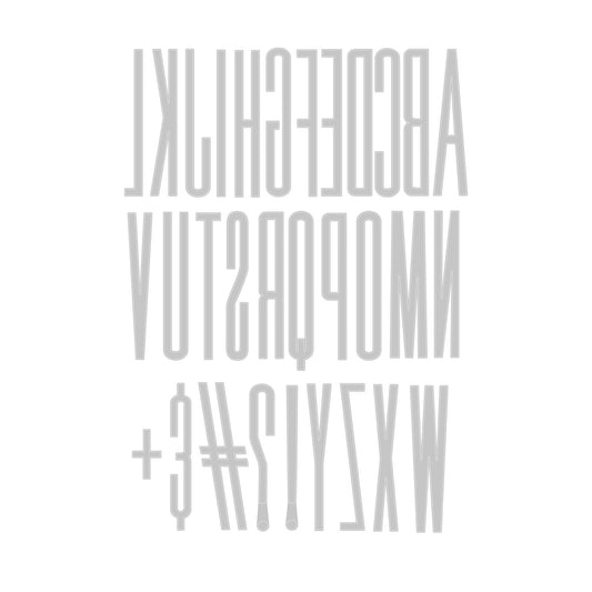 Sizzix Thinlits By Tim Holtz - Alphanumeric Stretch Upper - Stand Alone Stanzen