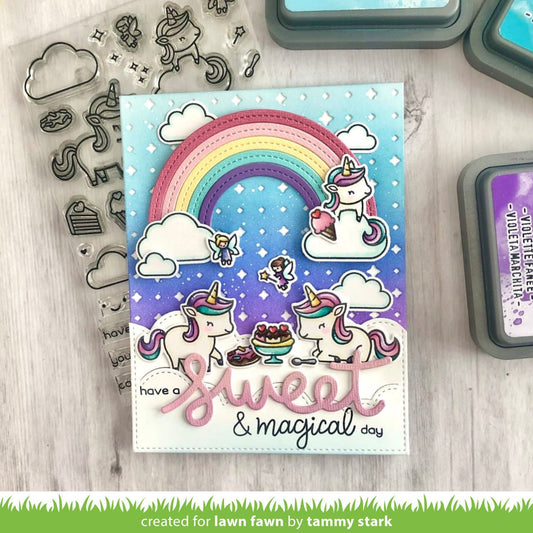 Lawn Fawn - sparkle backdrop - Stanzen