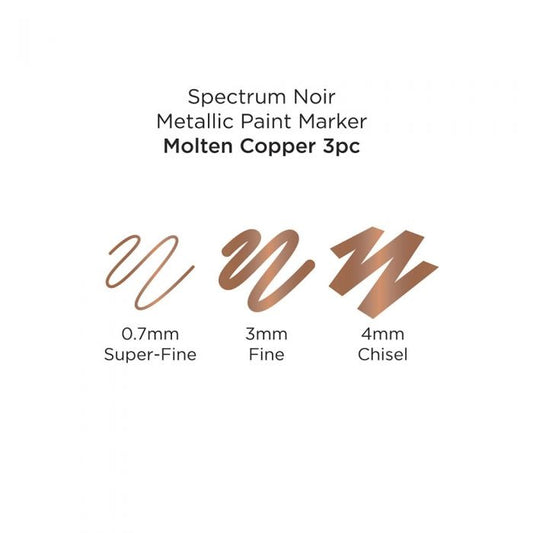 Spectrum Noir - Metallic Paint Markers - Molten Copper