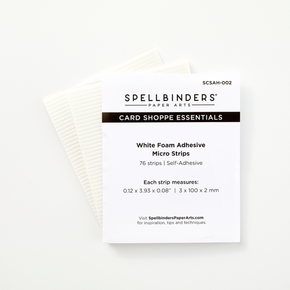 Spellbinders White Foam Adhesive Strips – 3D-Klebepads für Shaker-Karten und Dimensionseffekte