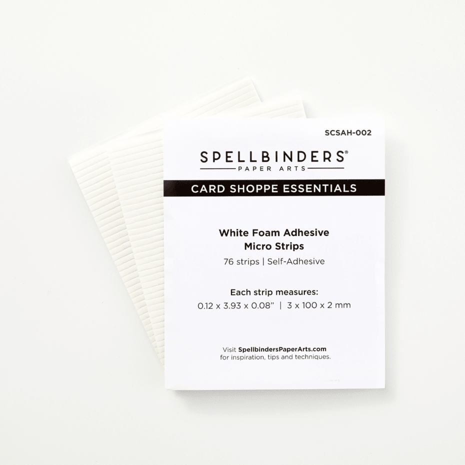 Spellbinders White Foam Adhesive Strips – 3D-Klebepads für Shaker-Karten und Dimensionseffekte