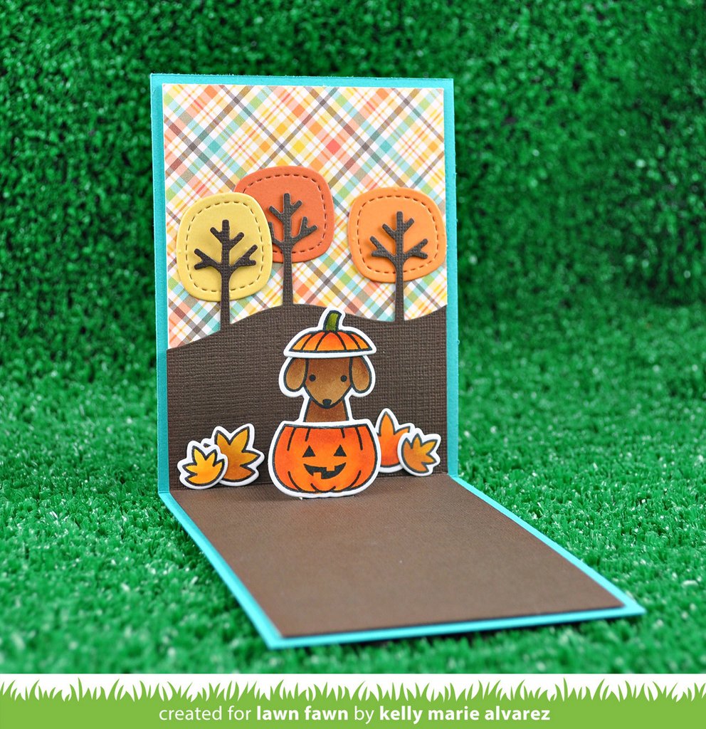 Lawn Fawn - Stitched Tree Borders - Cuts