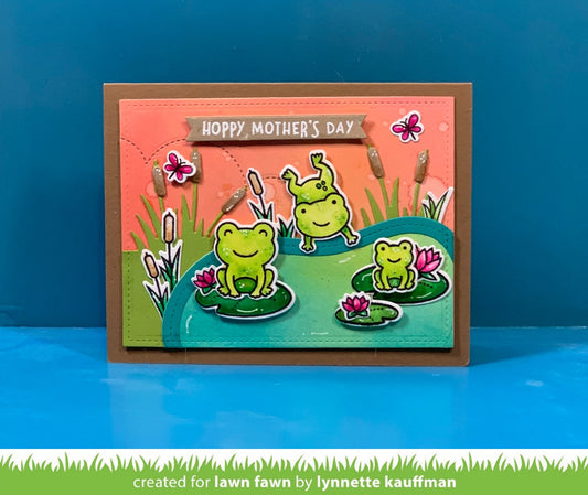 Lawn Fawn - stitched bouncy trails - Stanzen